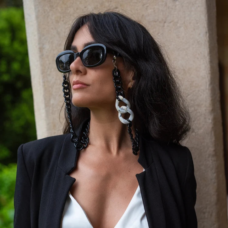DUETTO Italian Acrylic Glasses Chain | COTI Vision